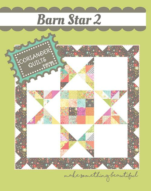Modèle de courtepointe BARN STAR 2 par Coriander Quilts