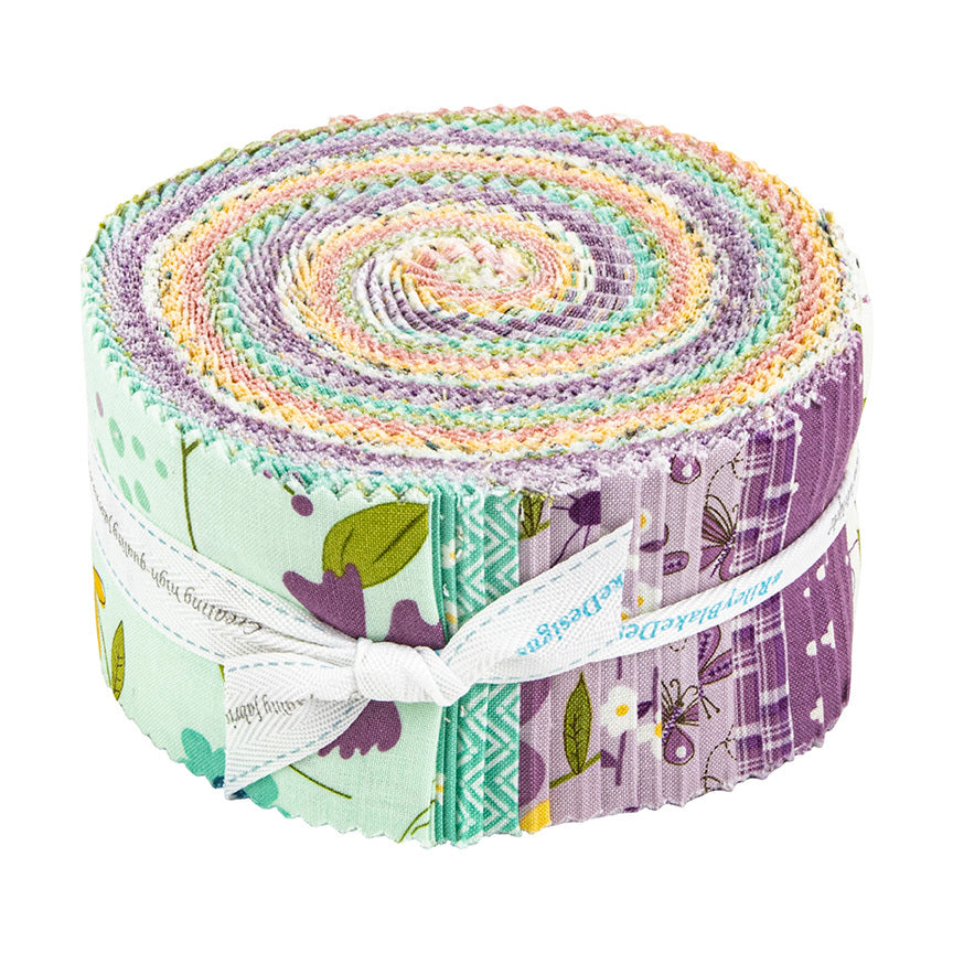 HELLO SPRING 2.5" Rolie Polie Strips by SANDY GERVAIS