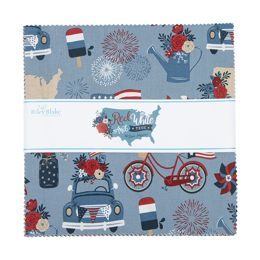 RED, WHITE & TRUE 10" Stacker by DANI MOGSTAD