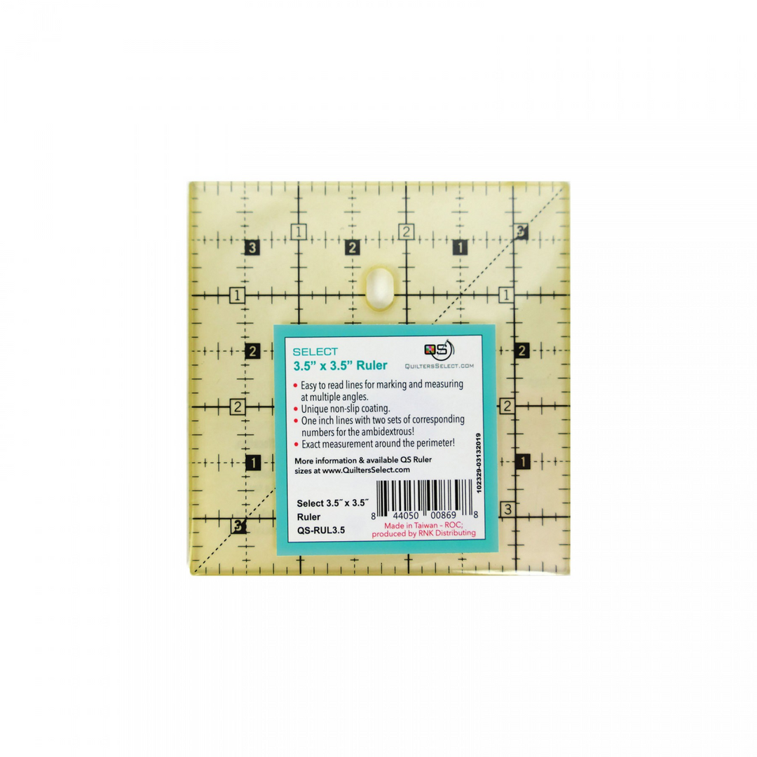 QUILTERS SELECT Regla antideslizante de 3.5"x3.5"