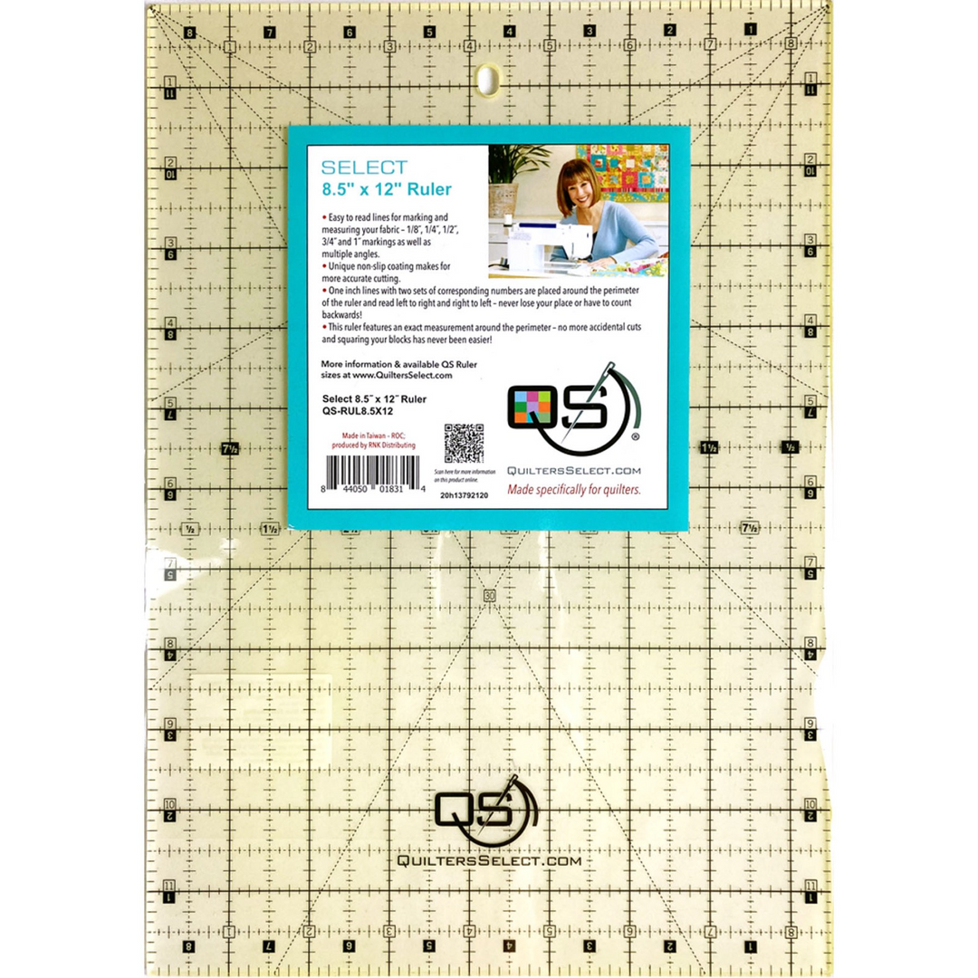 QUILTERS SELECT Regla antideslizante de 8.5"X12"