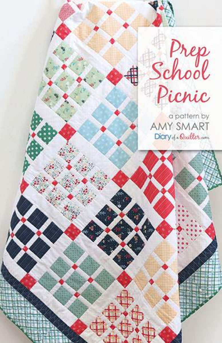 Modèle de courtepointe pour pique-nique scolaire préparatoire par AMY SMART