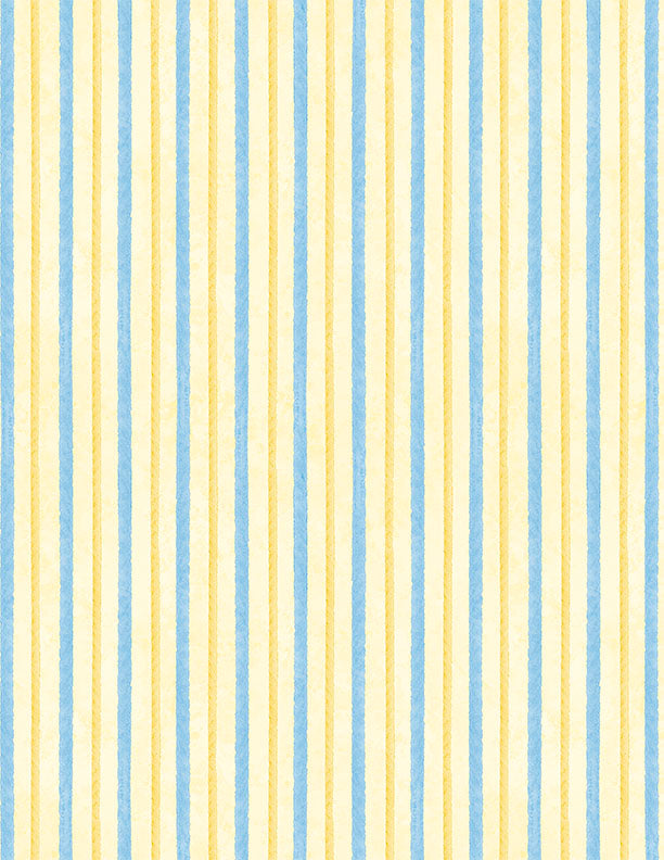 Gentle Meadow: VERTICAL STRIPE YELLOW Fabric (1/2 yd.)