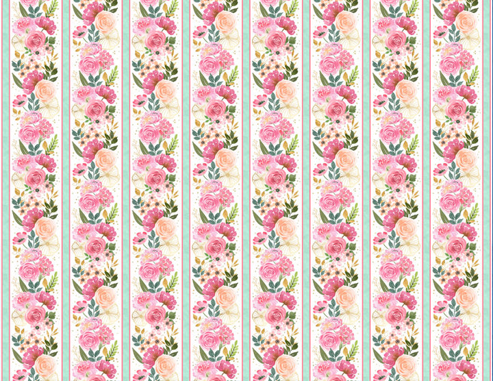 PEONY BLOSSOMS 10K 10-Inch Stacker by Wilmington Prints