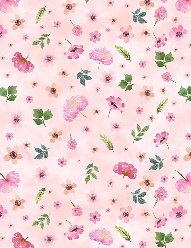 PEONY BLOSSOMS 10K 10-Inch Stacker by Wilmington Prints