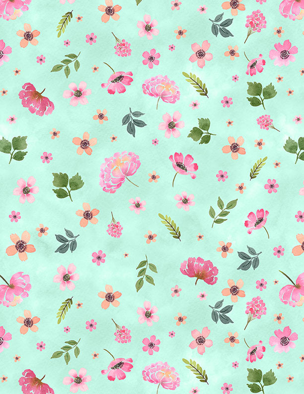 PEONY BLOSSOMS 10K 10-Inch Stacker by Wilmington Prints