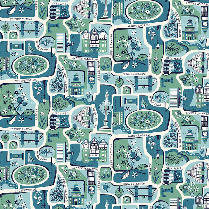LONDON BOUQUET 5-Inch Charm Pack Precuts by Liberty Fabrics