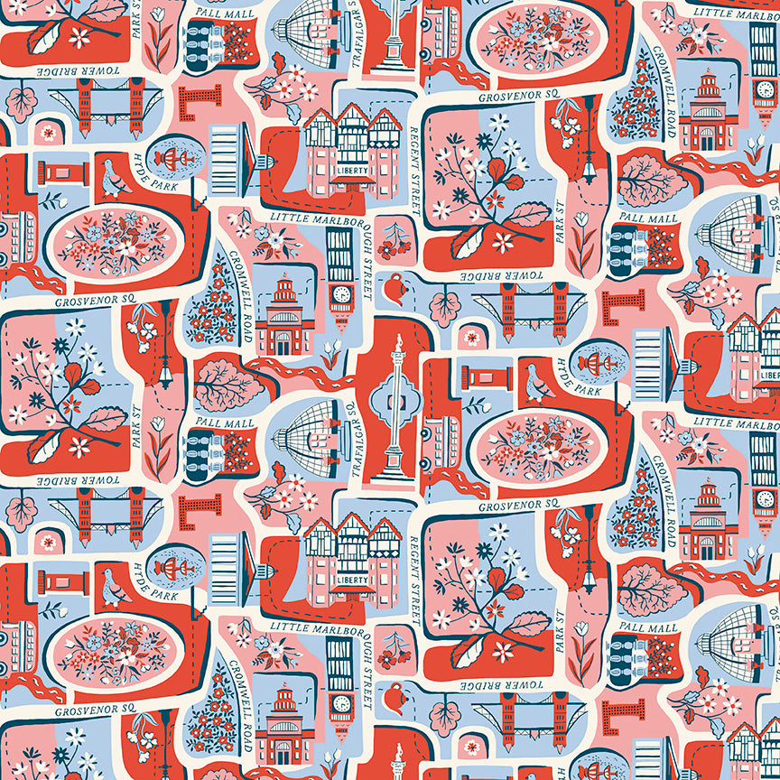 LONDON BOUQUET 5-Inch Charm Pack Precuts by Liberty Fabrics