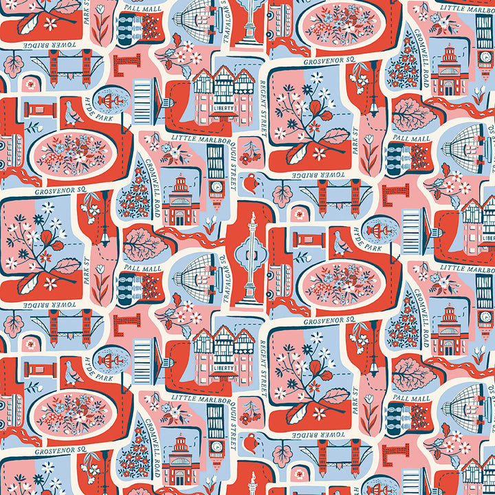 LONDON BOUQUET 5-Inch Charm Pack Precuts by Liberty Fabrics