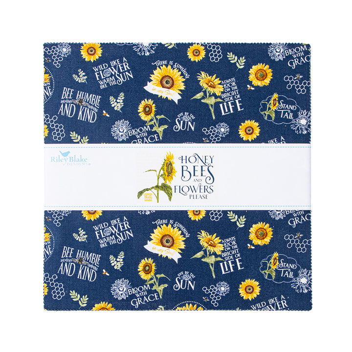 Honey Bees And Flowers Please 10-Inch Stacker Bundle Precuts