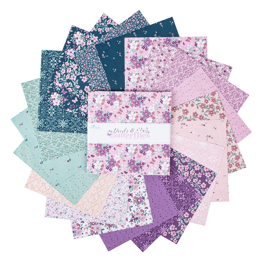 BUDS & BUTTERFLIES Fat Quarter Bundle Precuts