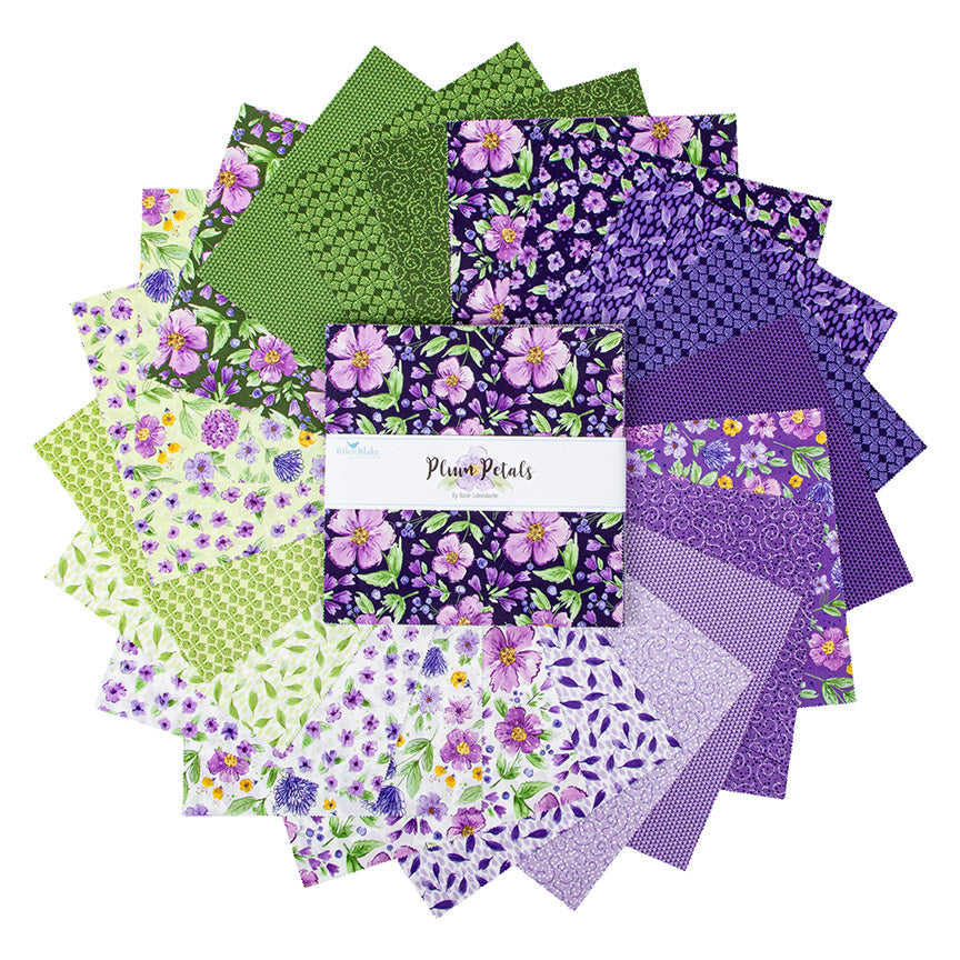 PLUM PETALS 10-Inch Stacker Precuts