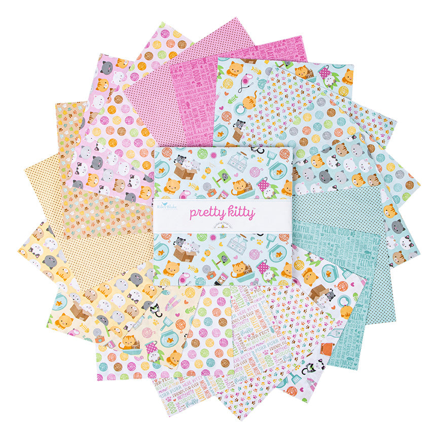 PRETTY KITTY 10-Inch Stacker Precuts by Doodle Bug Designs