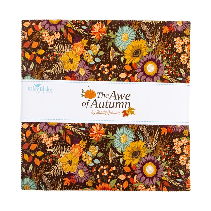 The AWE OF AUTUMN 10-Inch Stacker Precuts by Sandy Gervais