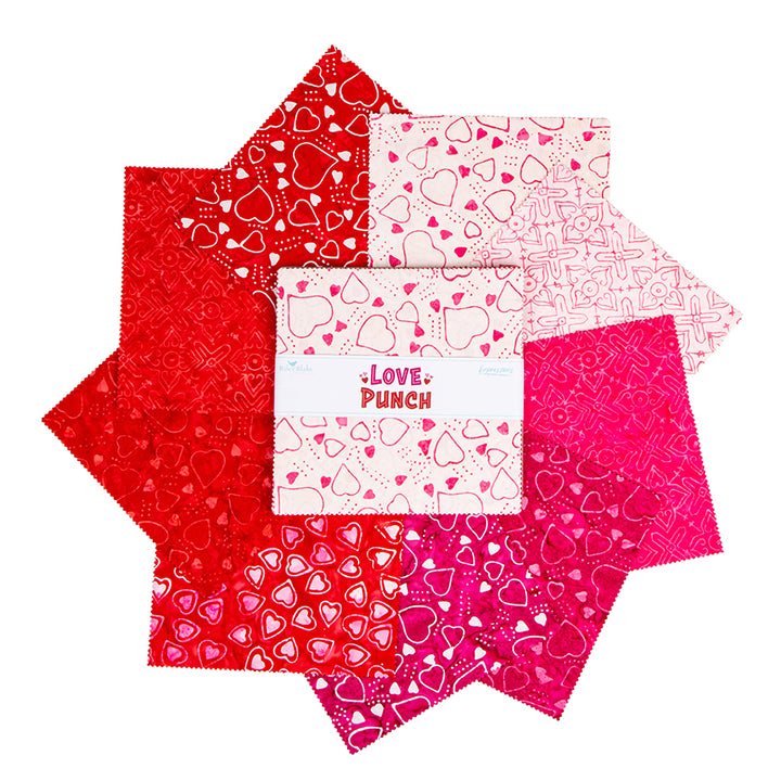 Expressions Batiks LOVE PUNCH 10-Inch Stacker Precuts