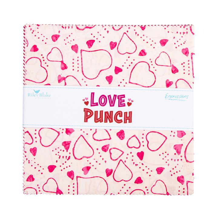 Expressions Batiks LOVE PUNCH 10-Inch Stacker Precuts