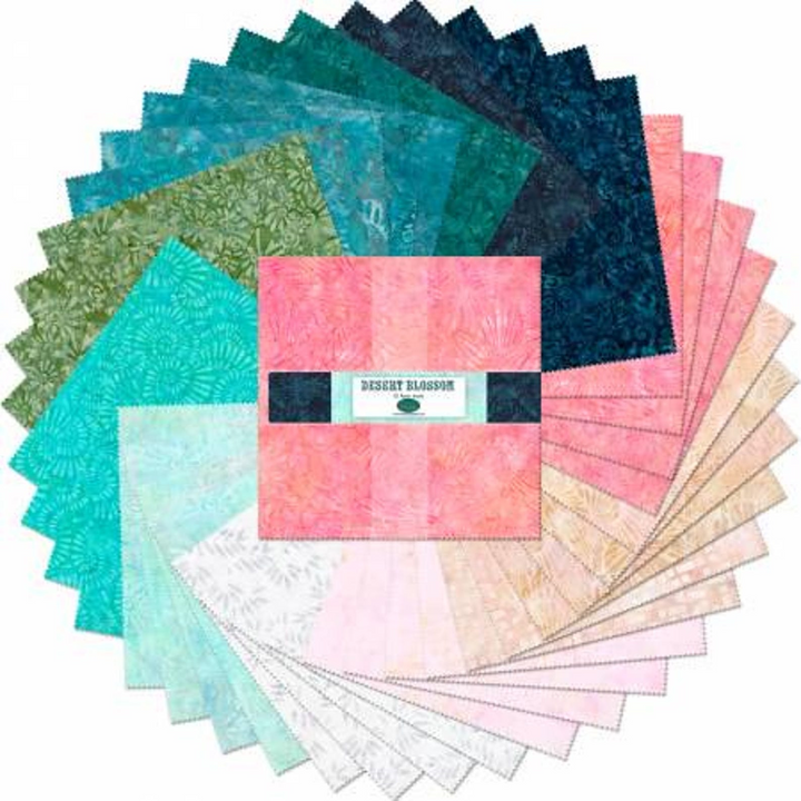 DESERT BLOSSOM 10-Inch Stacker Precuts by Wilmington Batiks