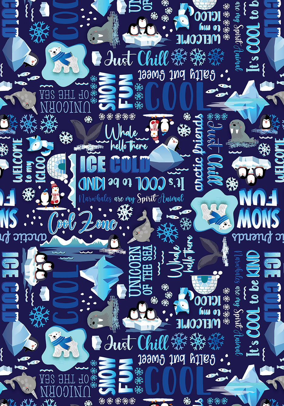 ARCTIC FRIENDS Fat Quarter Bundle Precuts