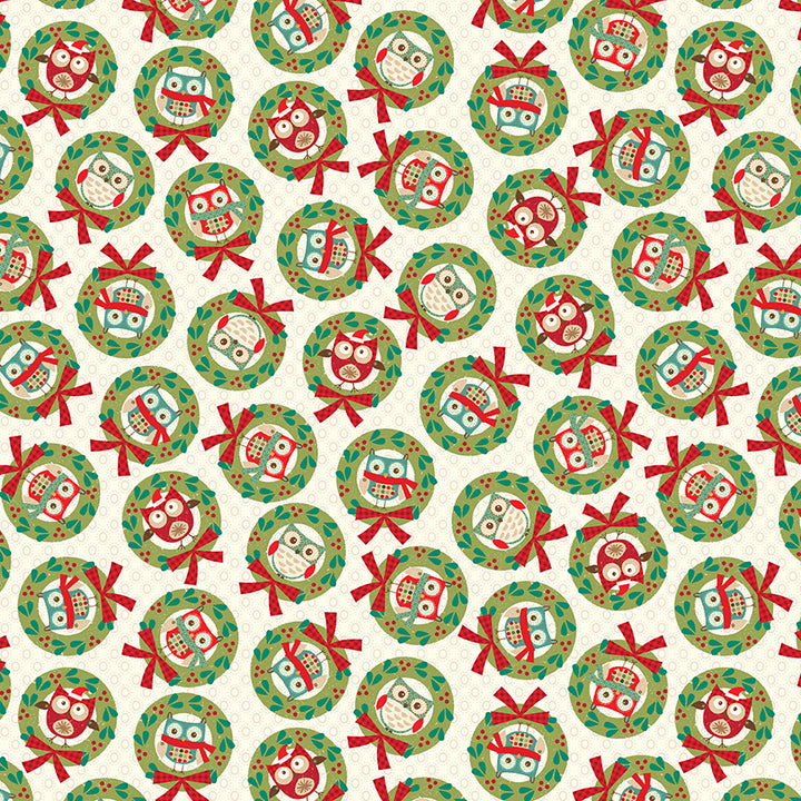 Owl Be Home For Christmas Fat Quarter Bundle Precuts