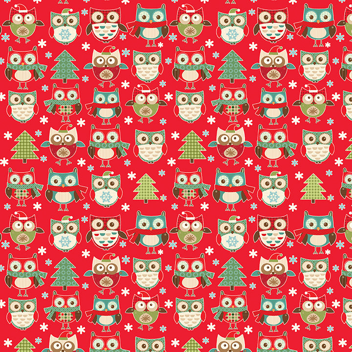 Owl Be Home For Christmas Fat Quarter Bundle Precuts