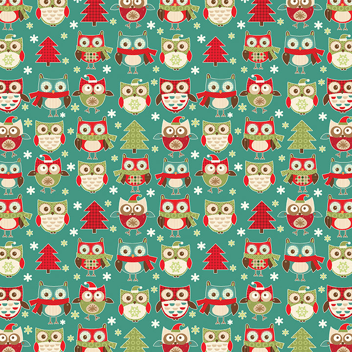 Owl Be Home For Christmas Fat Quarter Bundle Precuts