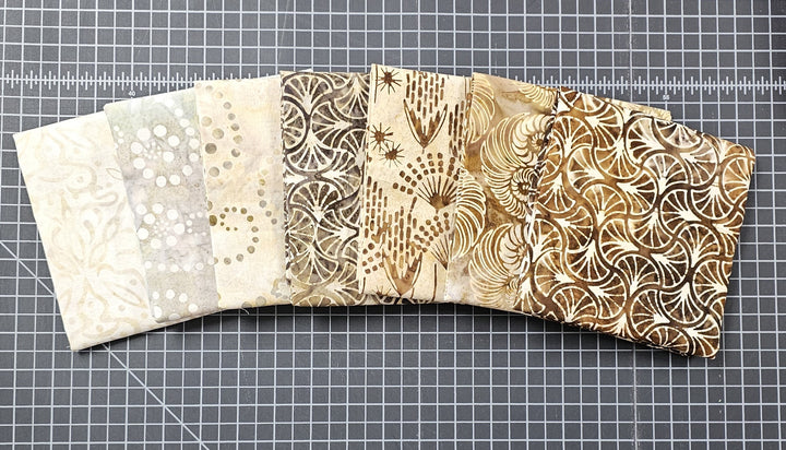 BROWNS & NEUTRALS Expressions Batik Fat Quarter Bundle by Riley Blake