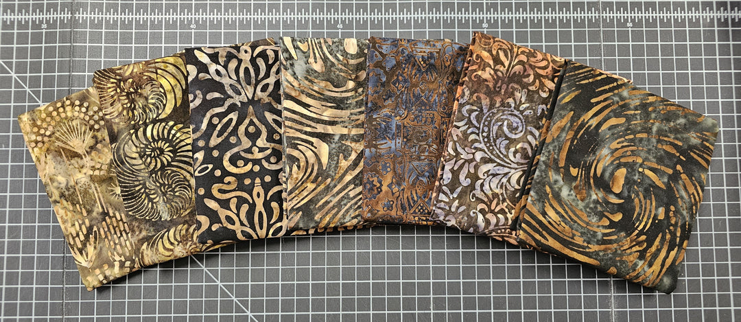 BROWNS & NEUTRALS Expressions Batik Half Yard Bundle by Riley Blake