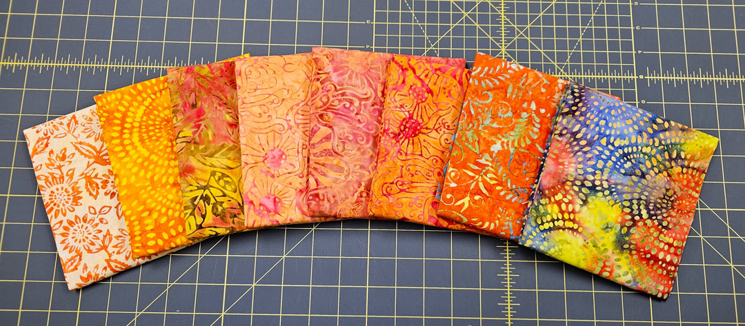 YELLOWS & ORANGES Expressions Batik Half Yard Bundle by Riley Blake