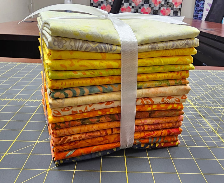 YELLOWS & ORANGES Expressions Batik Half Yard Bundle by Riley Blake