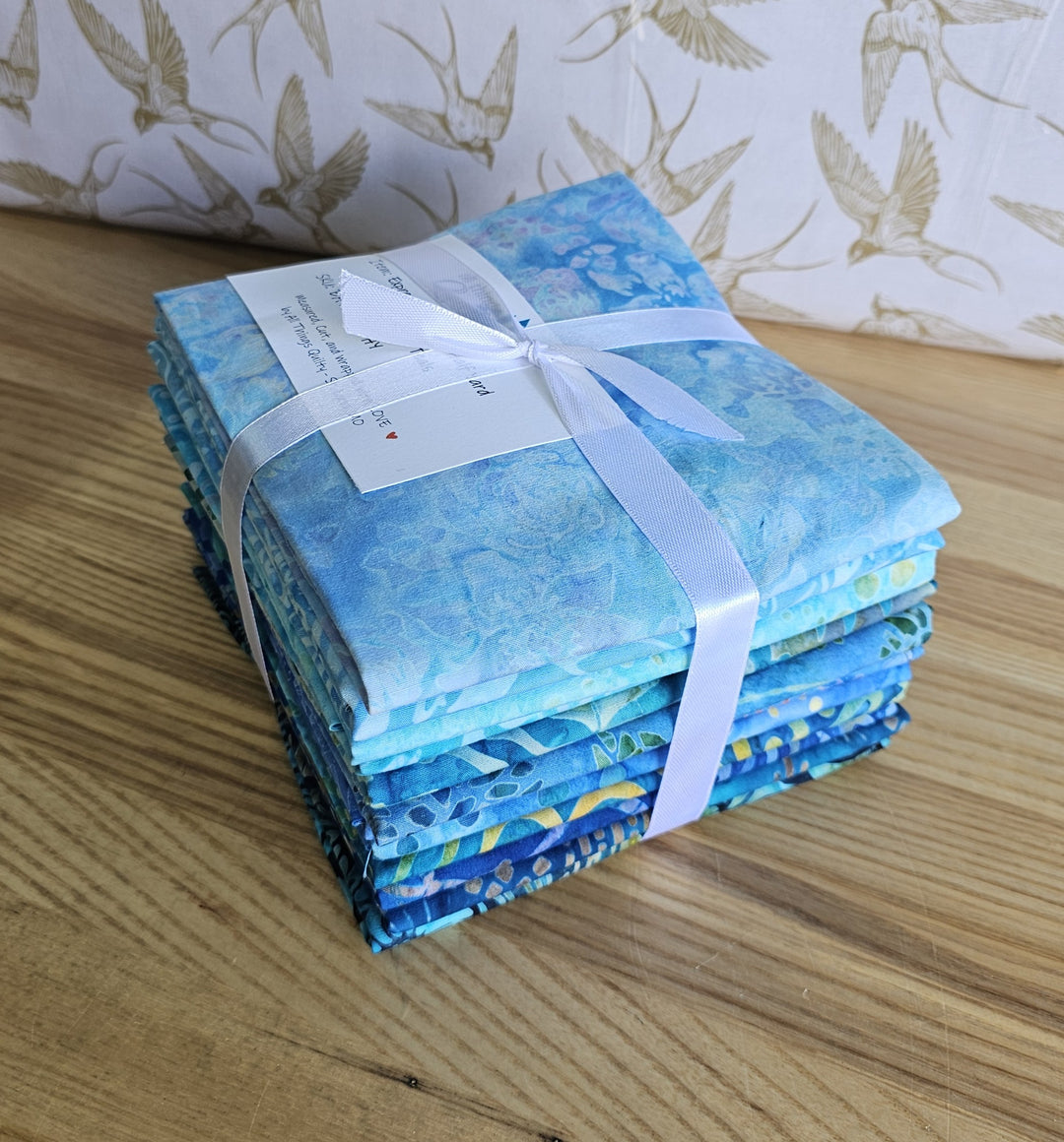 BLUES & TEALS Expressions Batik Half Yard Bundle by Riley Blake
