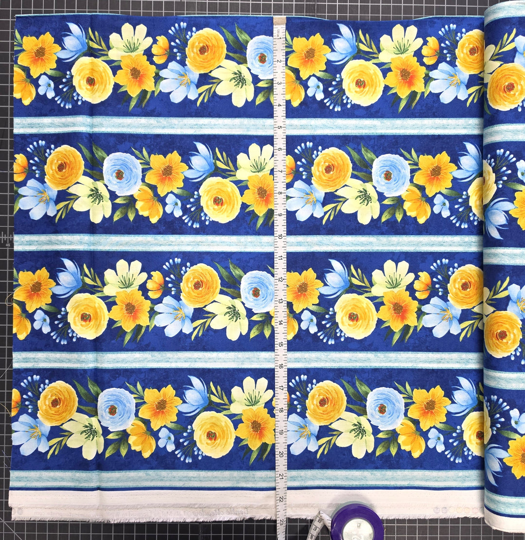 Gentle Meadow: REPEATING STRIPE MULTI Fabric (1/2 yd.)