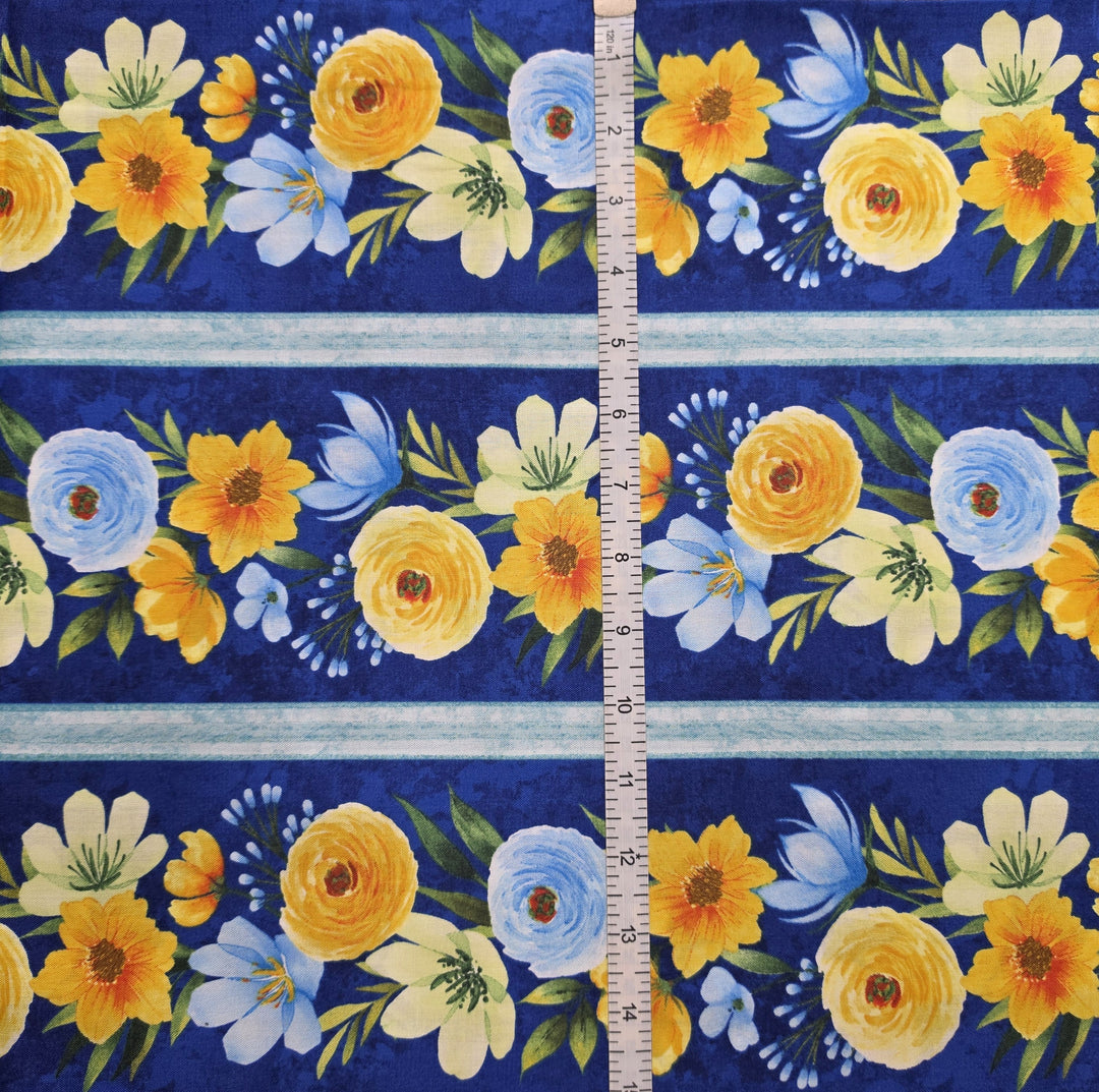 Gentle Meadow: REPEATING STRIPE MULTI Fabric (1/2 yd.)