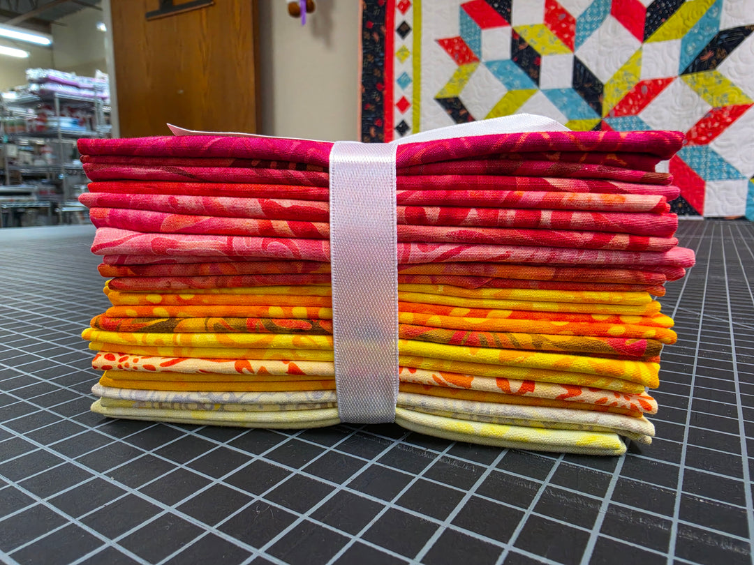 SUNRISE Batiks Fat Quarter Bundle - 14 FQs