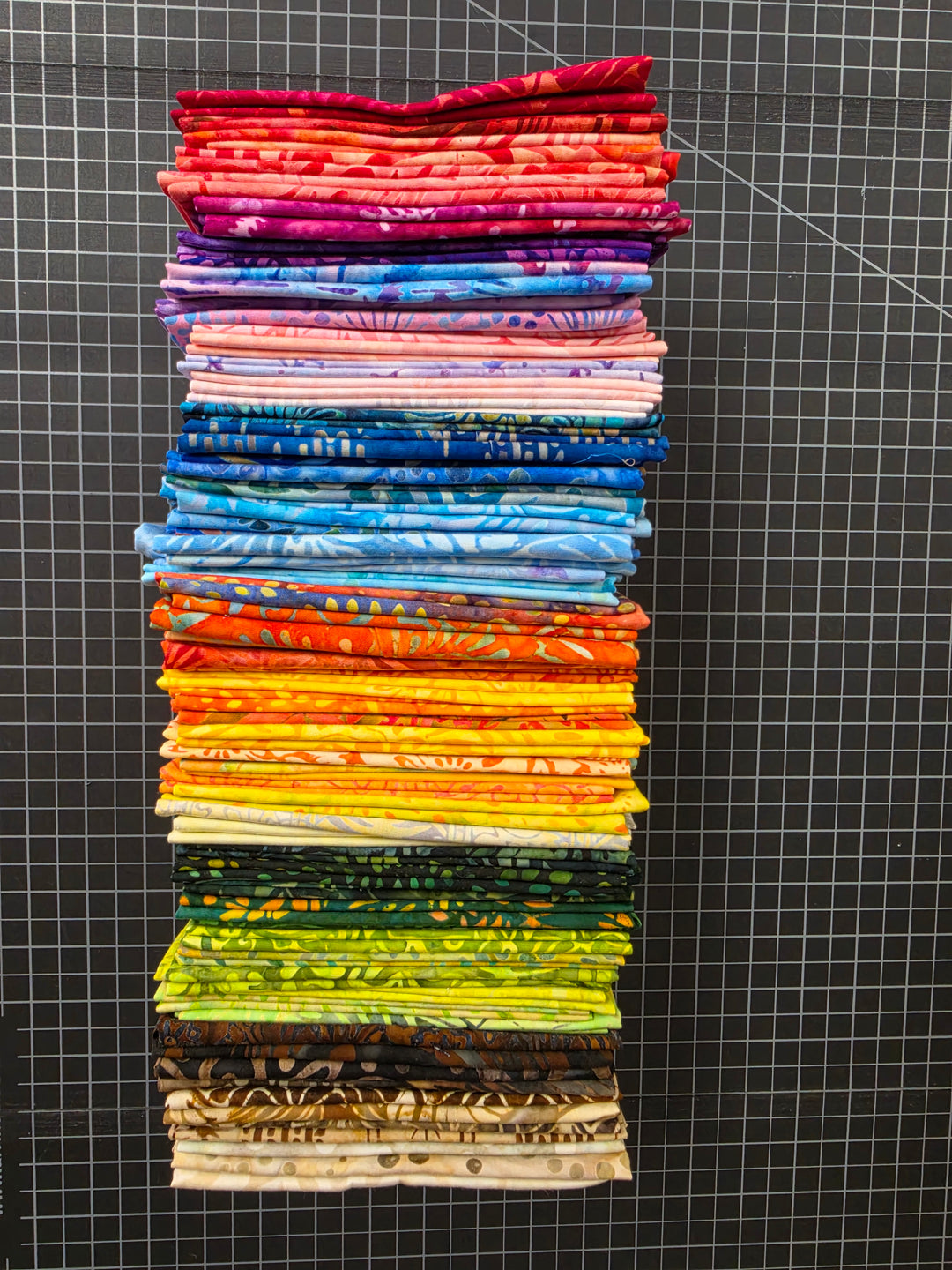 RAINBOW Batiks Fat Quarter Bundle - 69 FQs