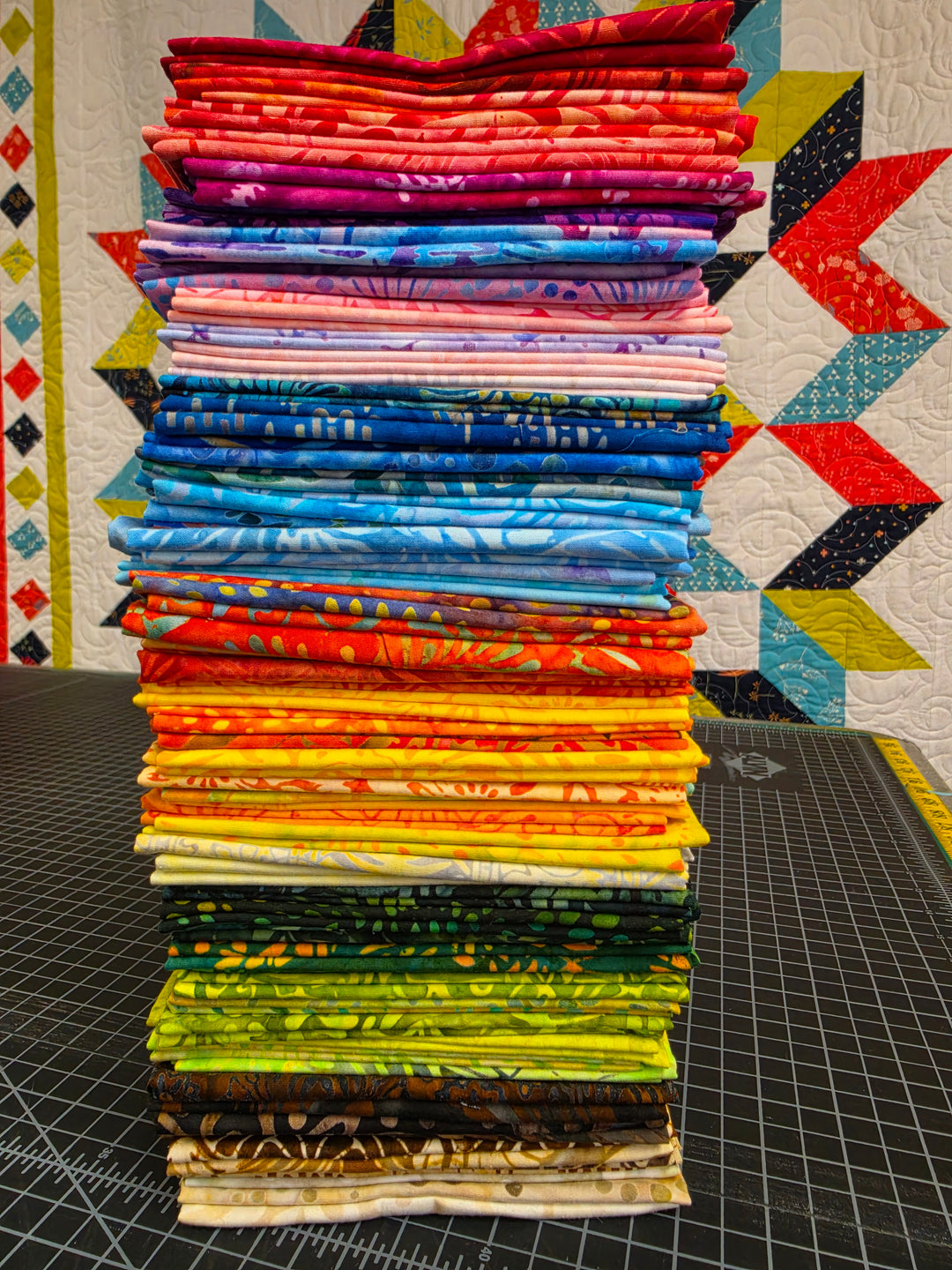 RAINBOW Batiks Fat Quarter Bundle - 69 FQs