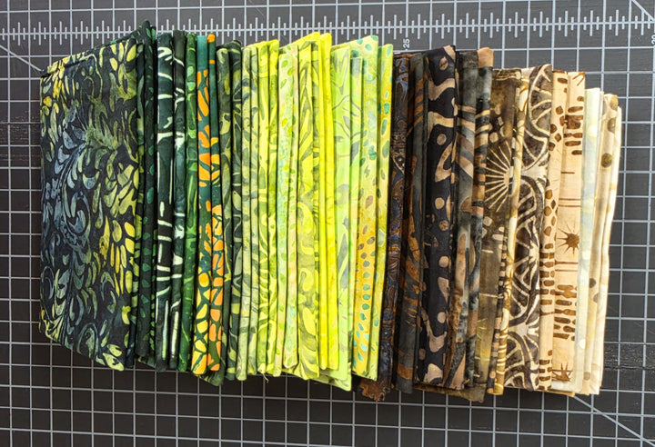 FOREST Batiks Fat Quarter Bundle - 25 FQs