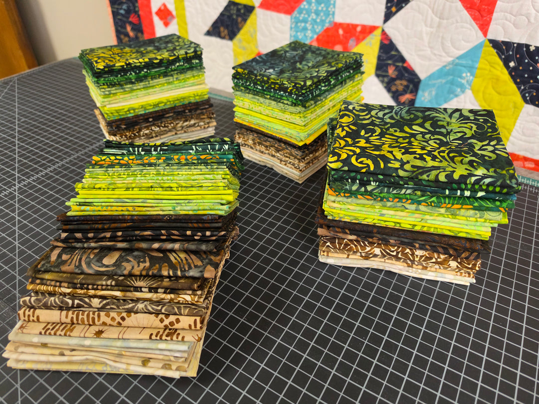 FOREST Batiks Fat Quarter Bundle - 25 FQs