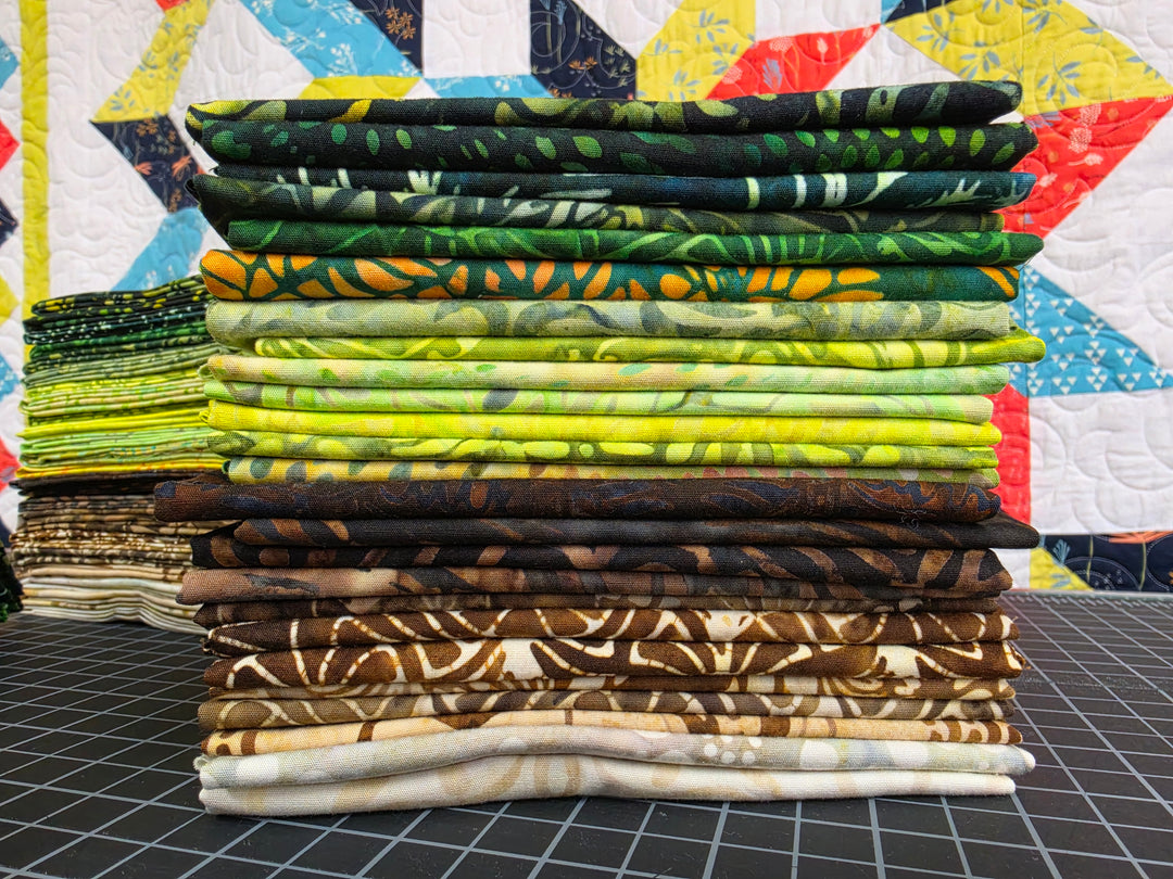 FOREST Batiks Fat Quarter Bundle - 25 FQs