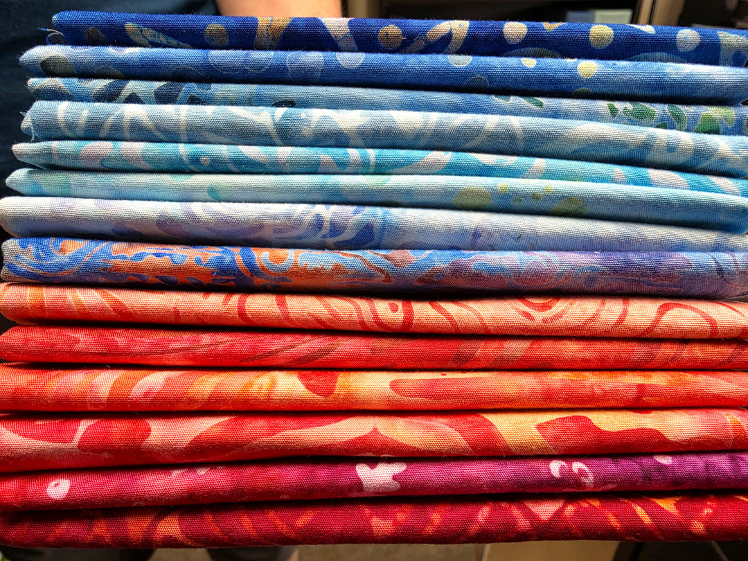 SUNRISE Batiks Fat Quarter Bundle - 14 FQs