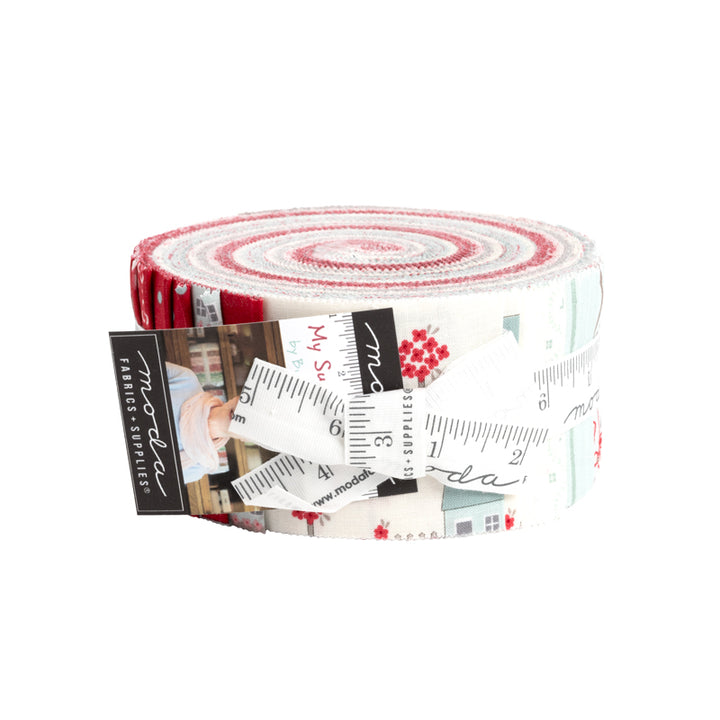 MY SUMMER HOUSE 2.5-Inch Jelly Roll Precuts by BUNNY HILL DESIGNS