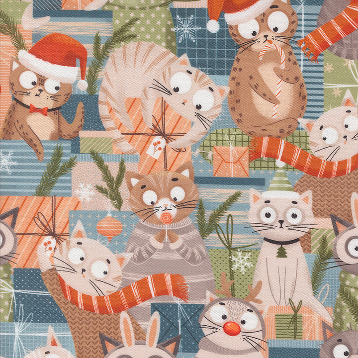 PURRFECT CHRISTMAS 2.5-Inch Jelly Roll Precuts