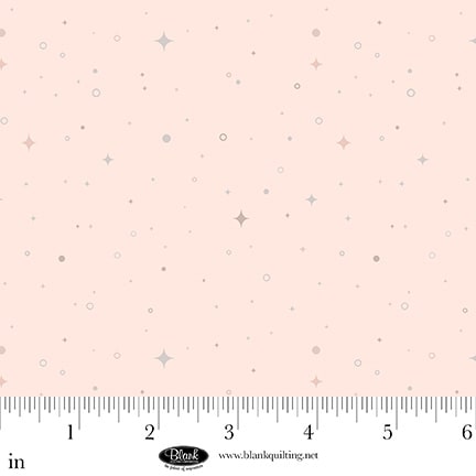 Sugar Dreams: DOTS & STARS BLUSH Fabric (1/2 yd)