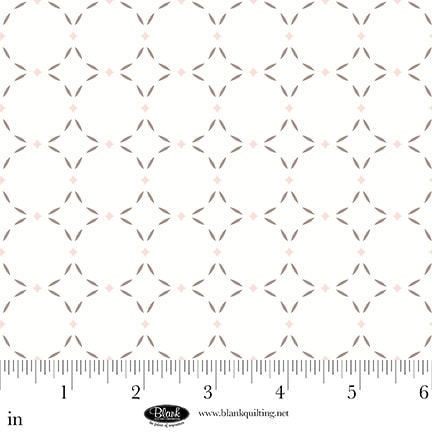 Sugar Dreams: GRID WHITE Fabric (1/2 yd)