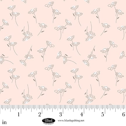 Sugar Dreams: DAISIES BLUSH Fabric (1/2 yd)