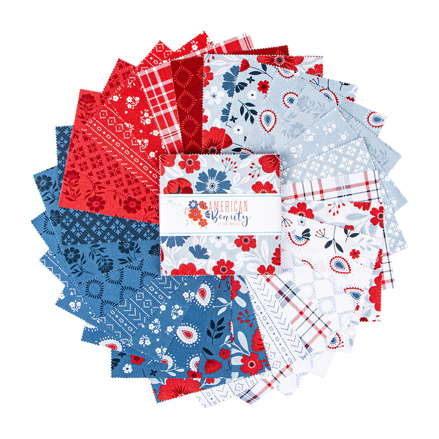 AMERICAN BEAUTY 5-Inch Stacker Precuts by DANI MOGSTAD