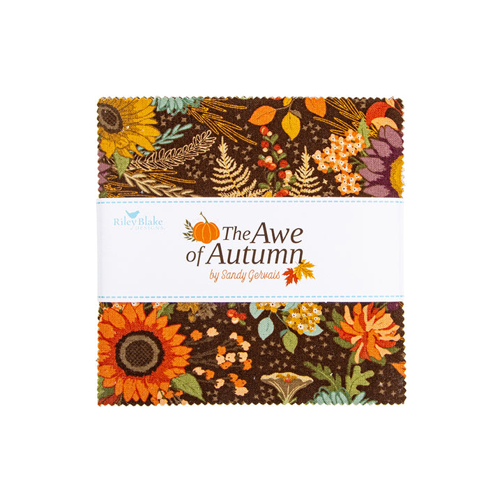 The AWE OF AUTUMN 5-Inch Stacker Precuts by Sandy Gervais
