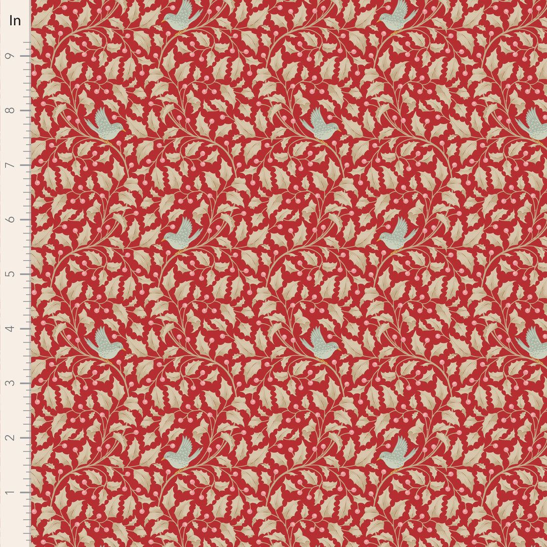 Tilda MERRY LITTLE CHISTMAS Fat Quarter Bundle - 5 pc Red