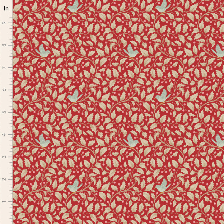Tilda MERRY LITTLE CHISTMAS Fat Quarter Bundle - 5 pc Red