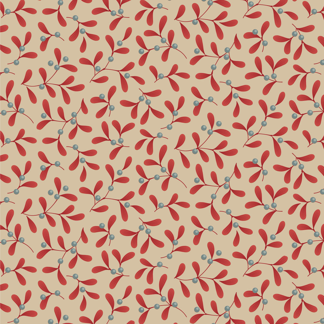 Tilda MERRY LITTLE CHISTMAS Fat Quarter Bundle - 5 pc Red
