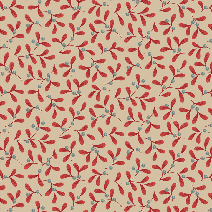 Tilda MERRY LITTLE CHISTMAS Fat Quarter Bundle - 5 pc Red